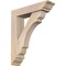 Ekena Millwork Olympic Traditional Smooth Bracket w/ Offset Brace, Douglas Fir, 5 1/2"W x 22"D x 26"H BKT0604X22X26OLY01SDF - alternate 1